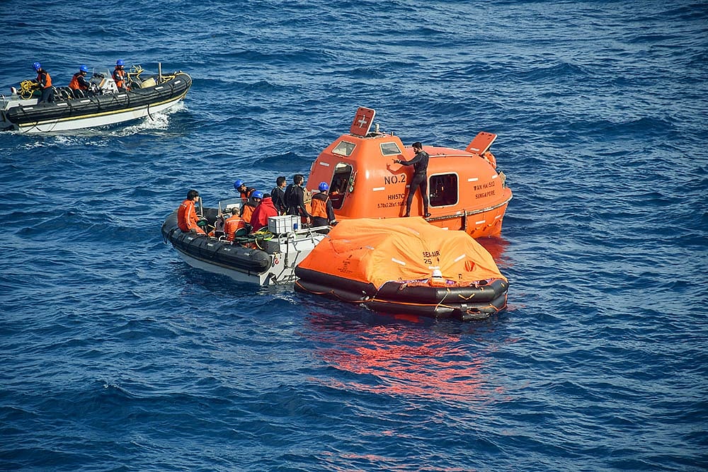 Fire reported on Singapore-flagged ship off Kerala coast
