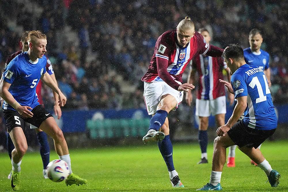 FIFA World Cup 2026 European qualifiers group I soccer match Estonia vs Norway: Erling Haaland