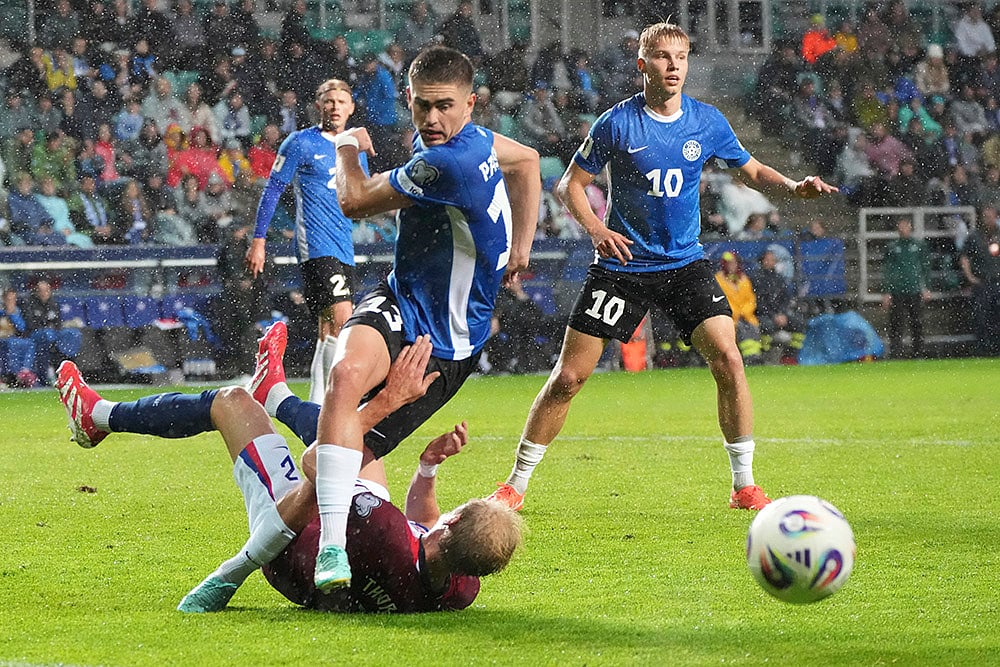 FIFA World Cup 2026 European qualifiers group I soccer match Estonia vs Norway: Maksim Paskotsi