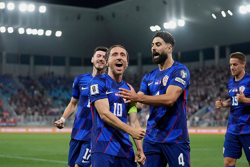 FIFA World Cup 2026 European qualifiers group L soccer match Croatia vs Czechia: Luka Modric