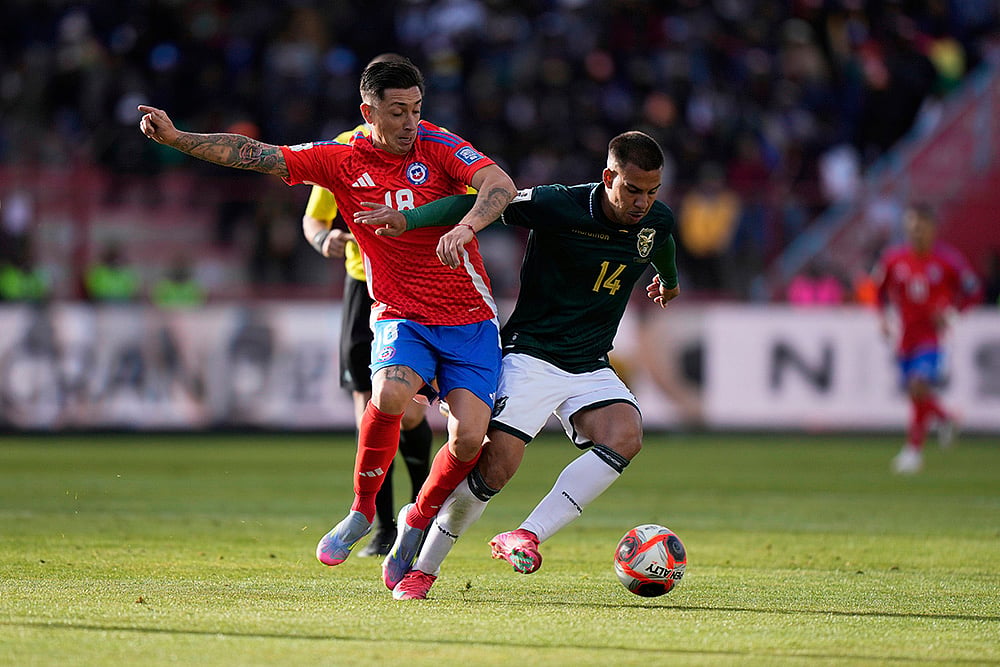 South American World Cup Qualifiers Bolivia vs Chile WCup Soccer: Rodrigo Echeverria