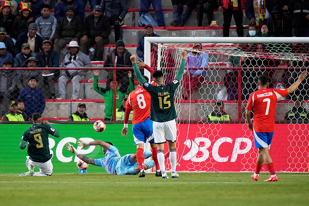 South American World Cup Qualifiers Bolivia vs Chile WCup Soccer:  Enzo Monteiro