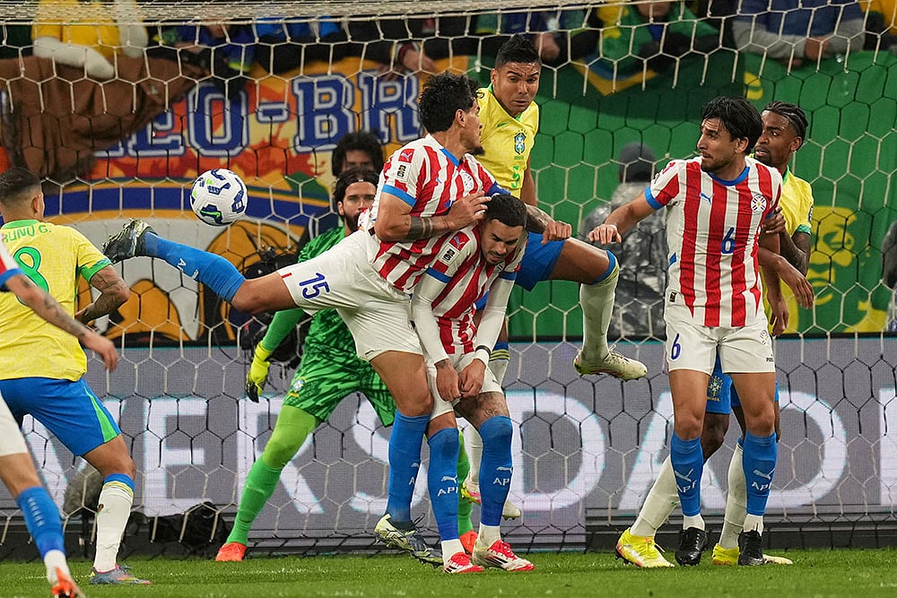 World Cup 2026 qualifying soccer match: Paraguay vs Brazil