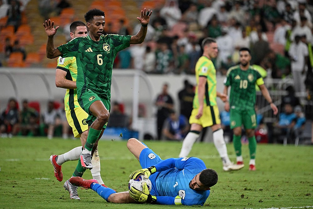 Saudi Arabia vs Australia World Cup 2026 AFC qualifier Group C match pics: Mathew Ryan