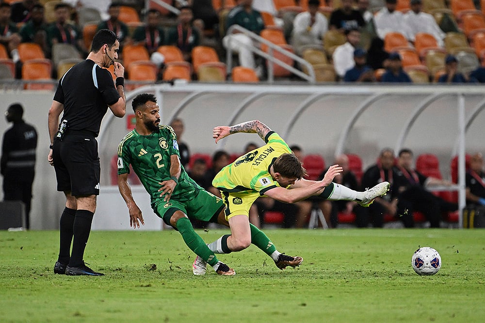 Saudi Arabia vs Australia World Cup 2026 AFC qualifier Group C match pics: Connor Metcalfe