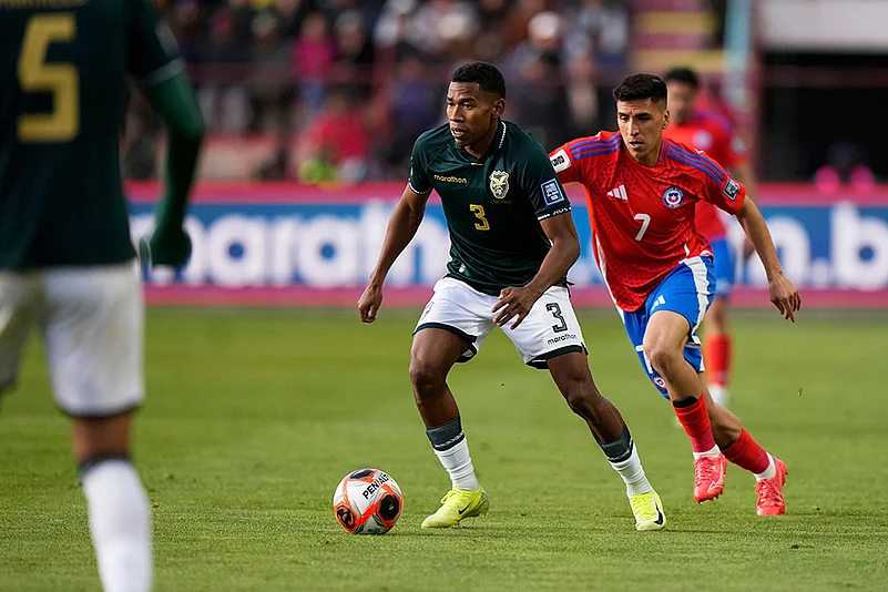 South American World Cup Qualifiers Bolivia vs Chile WCup Soccer: Diego Medina