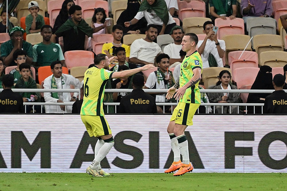 Saudi Arabia vs Australia World Cup 2026 AFC qualifier Group C match pics: Mitchell Duke