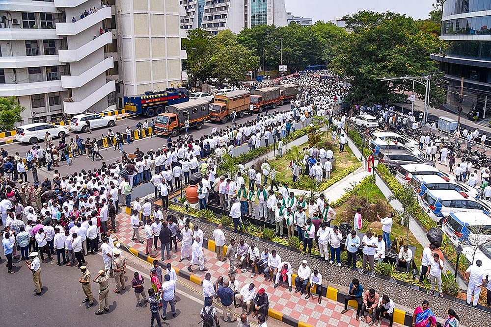 Security measures for KCRs appearance before the Kaleshwaram Commission