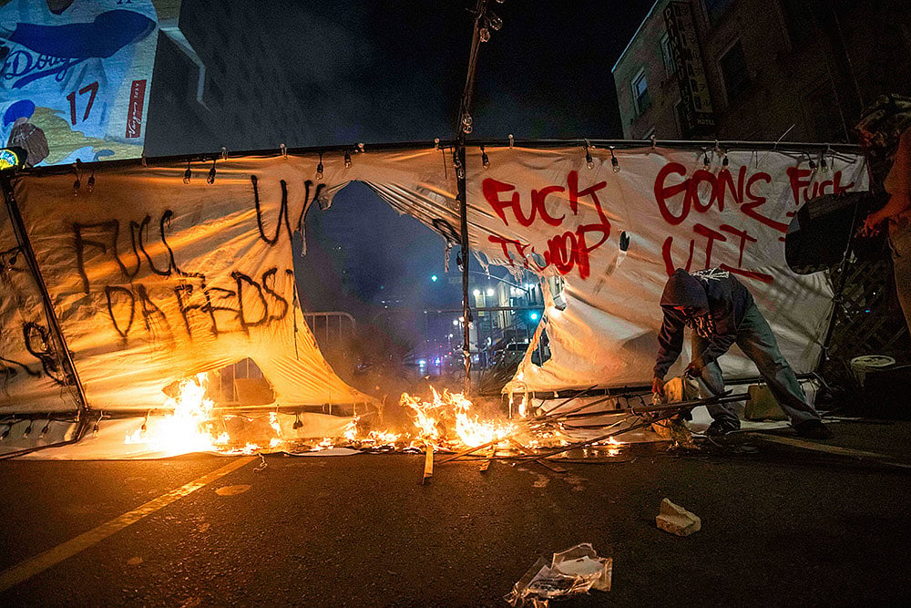 Protests Against Trump Immigration Policy Turn Violent