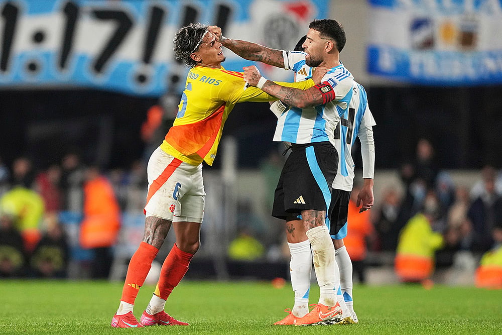 South American World Cup Qualifiers Argentina vs Colombia  WCup Soccer: Nicolas Otamendi