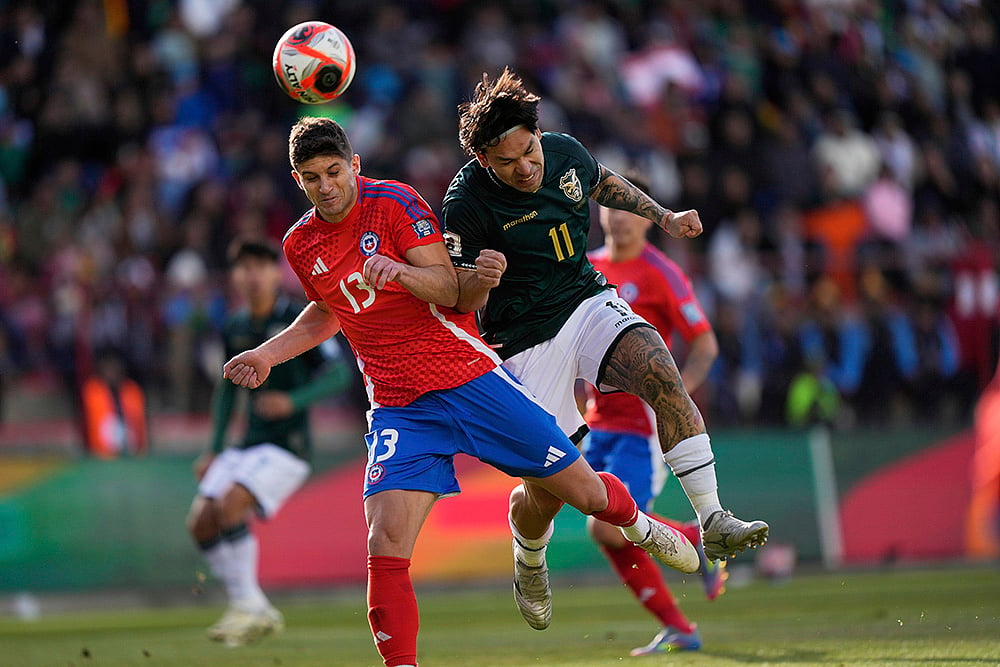 South American World Cup Qualifiers Bolivia vs Chile WCup Soccer: Benjamin Kuscevic