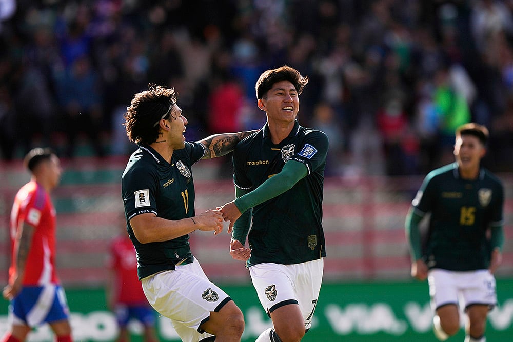 South American World Cup Qualifiers Bolivia vs Chile WCup Soccer: Miguelito 
