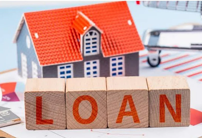 Loan printed on wooden blocks