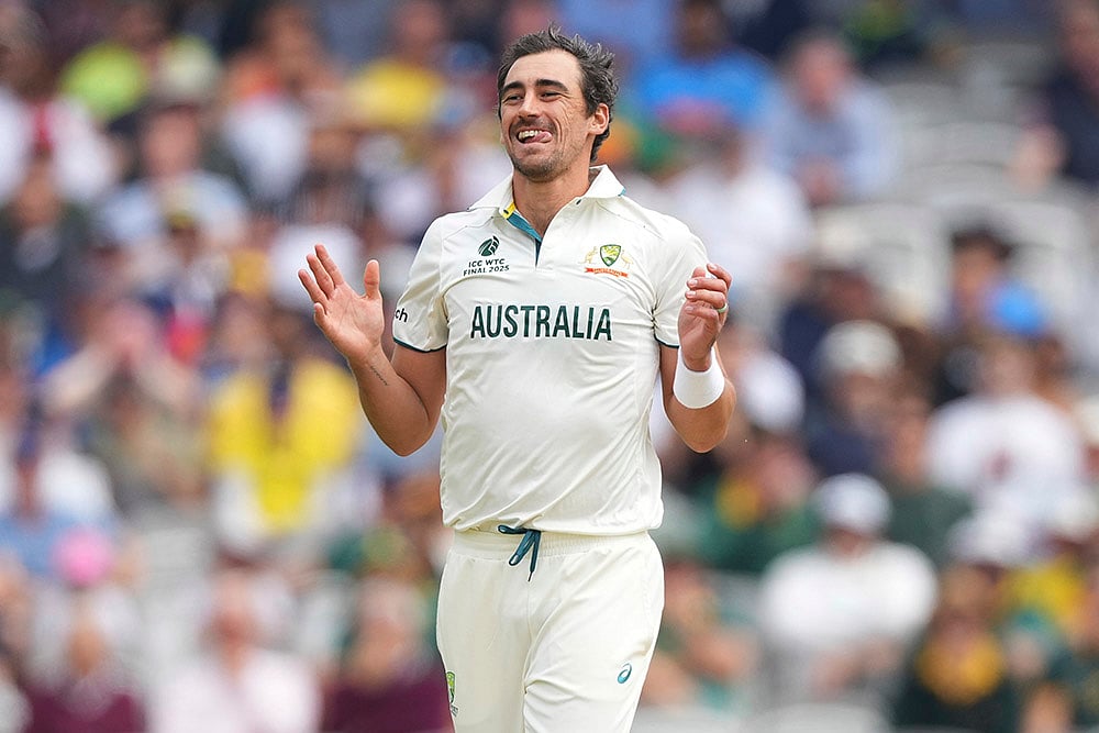SA vs AUS ICC WTC Final 2025 day 2 at Lords: Australias Mitchell Starc