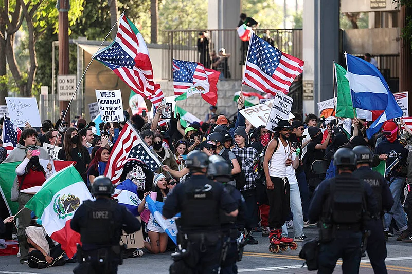Protests against ICE & Trumps Immigration Raids