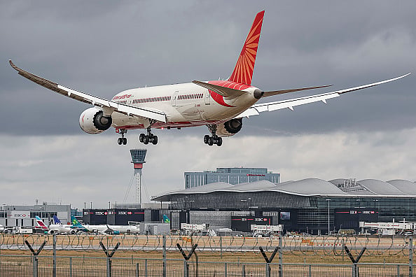 Getty : Air India Boeing 787 Dreamliner Landing At London Heathrow Airport