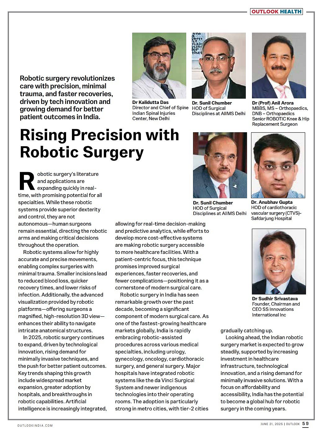 Rising Precision With Robotic Surgery