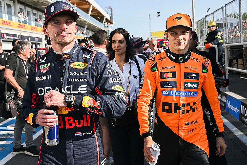 Canadian Grand Prix 2025 qualifying session in Montreal; Max Verstappen and Oscar Piastri
