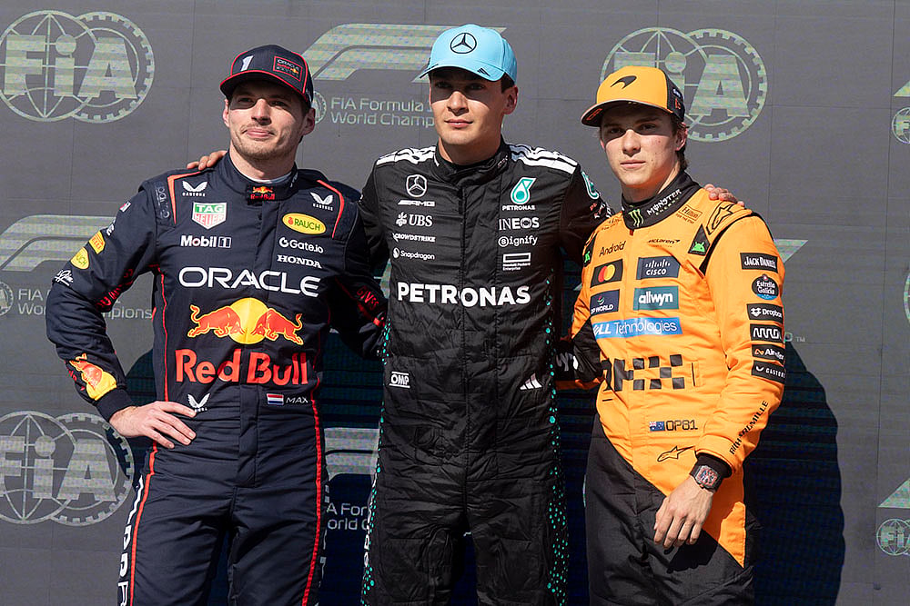 Canadian Grand Prix 2025 qualifying in Montreal; Max Verstappen, George Russell, Oscar Piastri