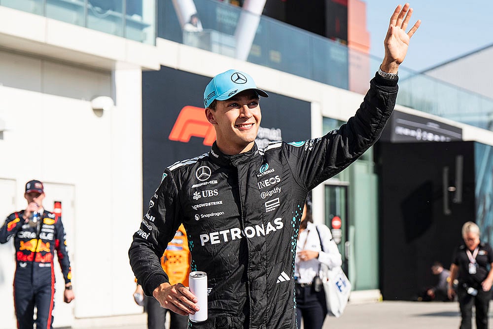 Canadian Grand Prix 2025 qualifying session in Montreal; George Russell