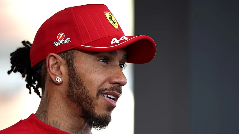 Ferrari's Lewis Hamilton - null
