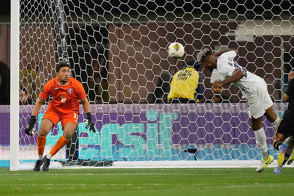 CONCACAF Gold Cup soccer match Mexico vs Dominican Republic in California; Luiyi de Lucas