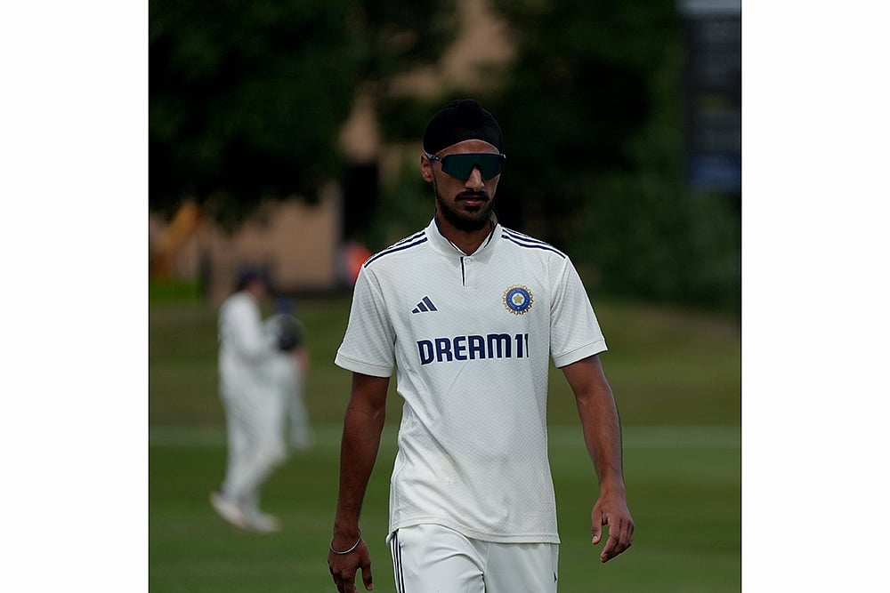 Indias England test tour, India Vs India A Warm-Up match photos; Arshdeep Singh