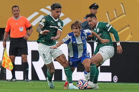 World Cup group A soccer match: Porto vs Palmeiras