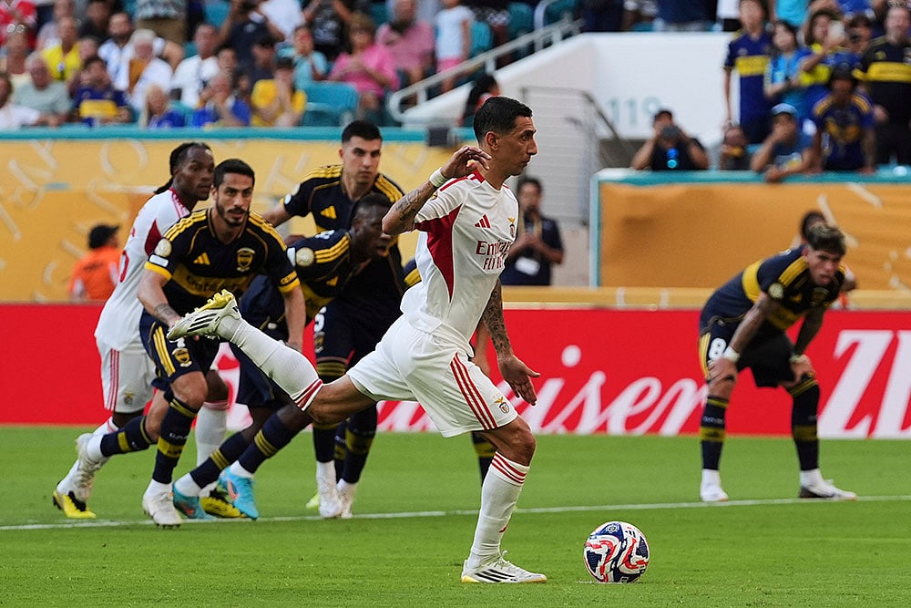 Angel Di Maria Boca Juniors vs Benfica FIFA Club World Cup 2025 Group C match AP Photo