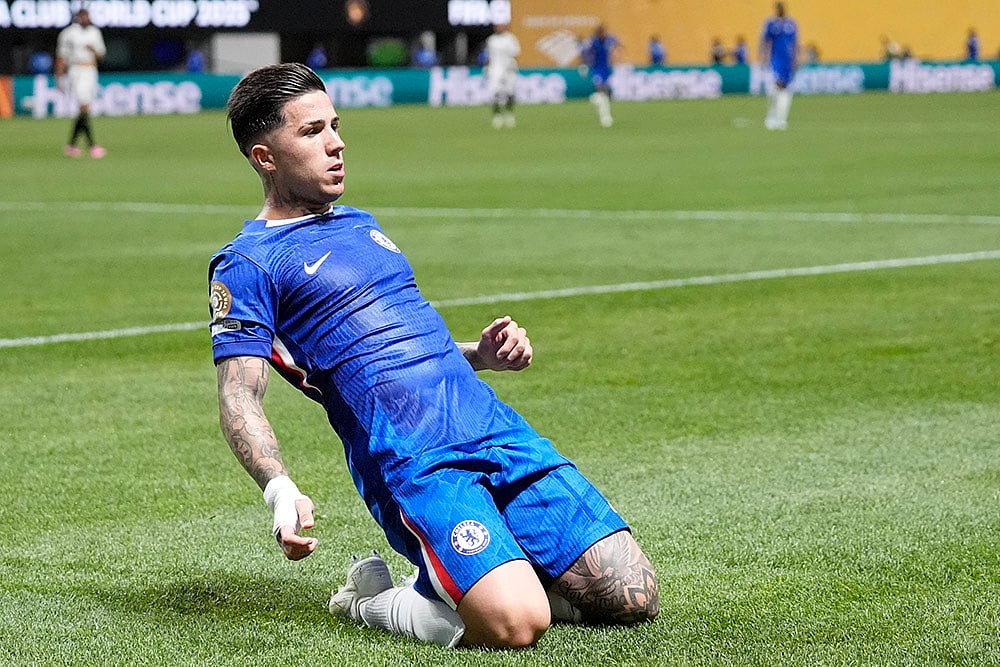 Enzo Fernandez Chelsea vs Los Angeles FC FIFA Club World Cup 2025 Group D match AP Photo