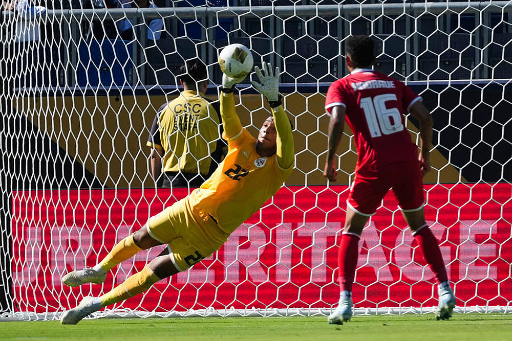 CONCACAF Gold Cup Soccer Group C match Panama vs Guadeloupe: Orlando Mosquera
