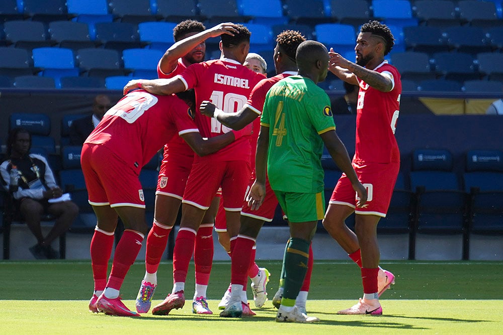 CONCACAF Gold Cup Soccer Group C match Panama vs Guadeloupe: Ismael Diaz 