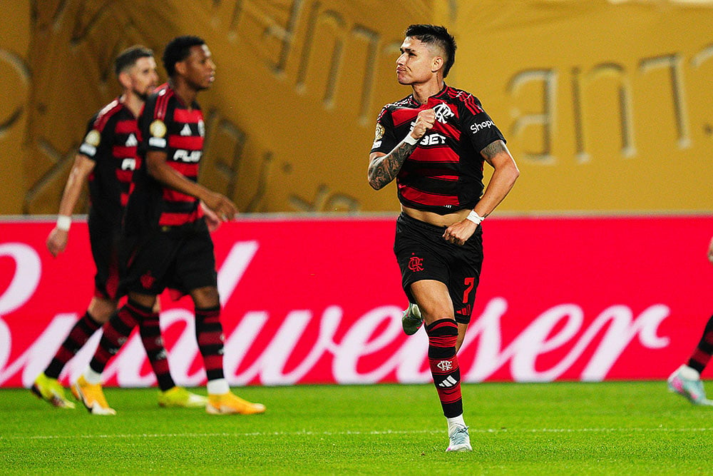 Fifa Club World Cup group D soccer match Flamengo vs ES Tunisie:  Luiz Araujo