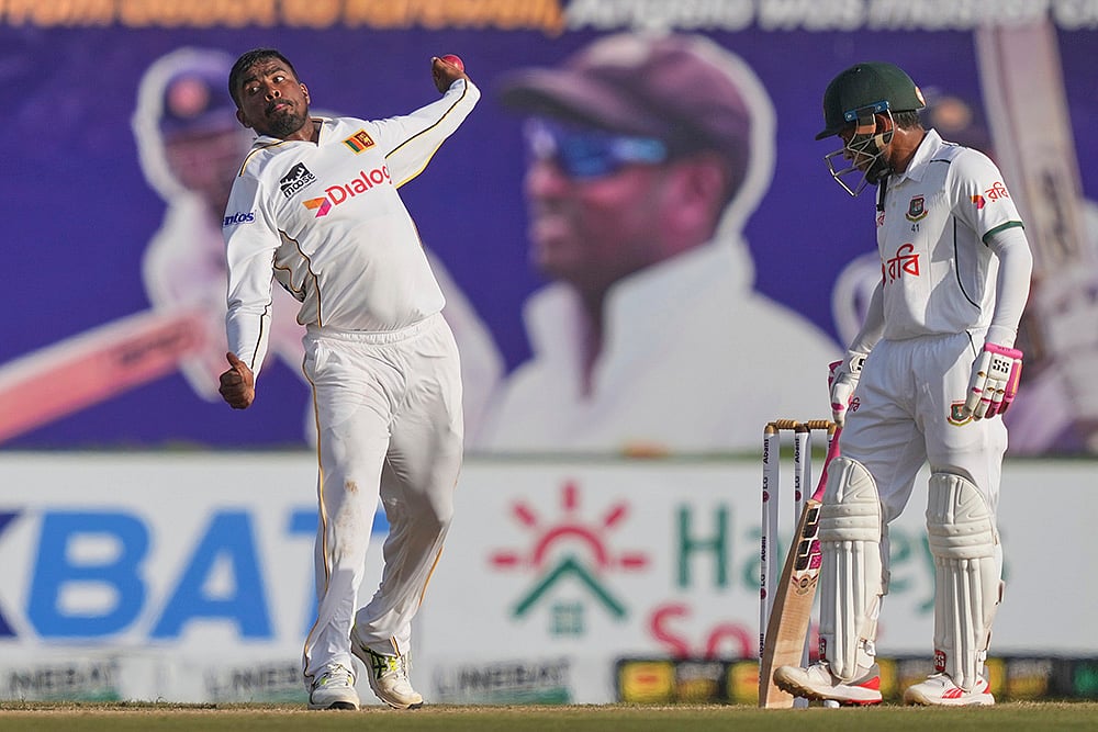 Sri Lanka vs Bangladesh, 1st cricket test day 2 photos from Galle_Tharindu Ratnayake