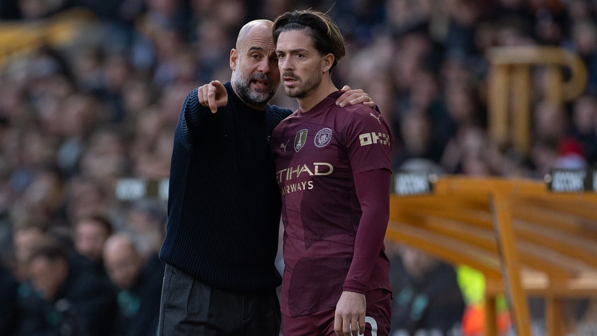 Pep Guardiola Jack Grealish 