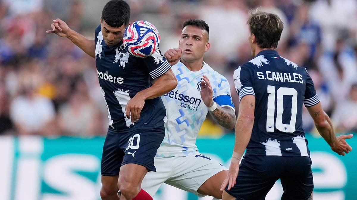 Monterrey vs Inter Milan, FIFA Club World Cup; JOrge Rodriguez Lautaro Martinez AP
