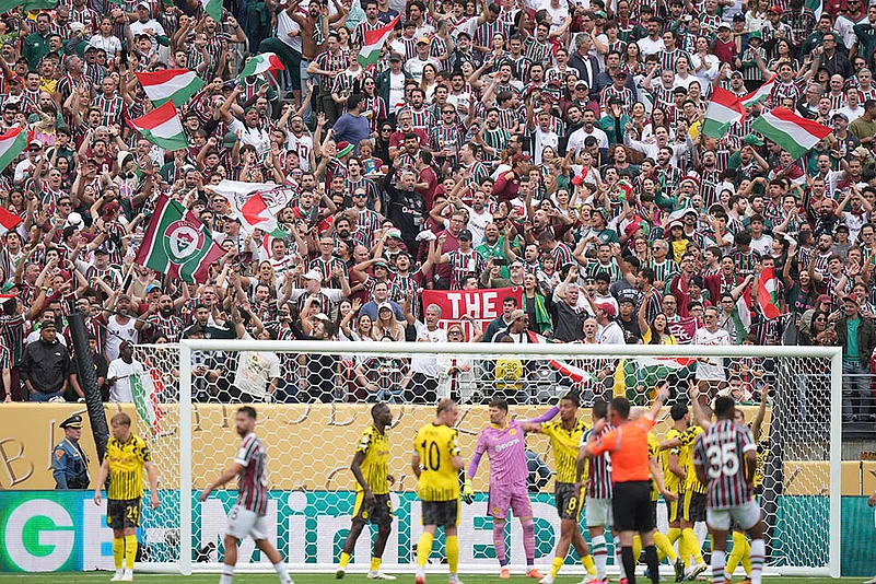 FIFA CWC 2025 group F match Fluminense vs Borussia Dortmund; Fluminense fans