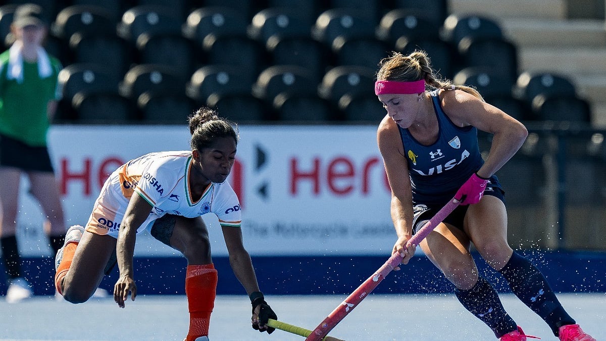 Hockey India : India Vs Argentina, FIH Women’s Pro League 2024-25: Glimpses from the Game.
