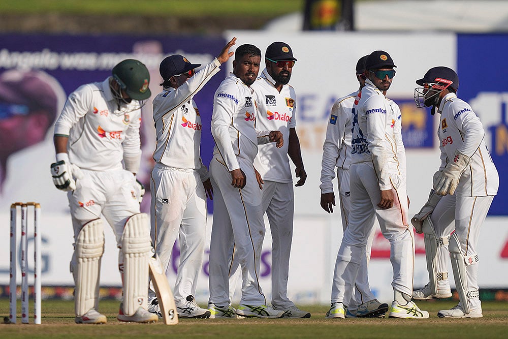 Sri Lanka vs Bangladesh, 1st cricket test day 2 photos from Galle_Tharindu Ratnayake