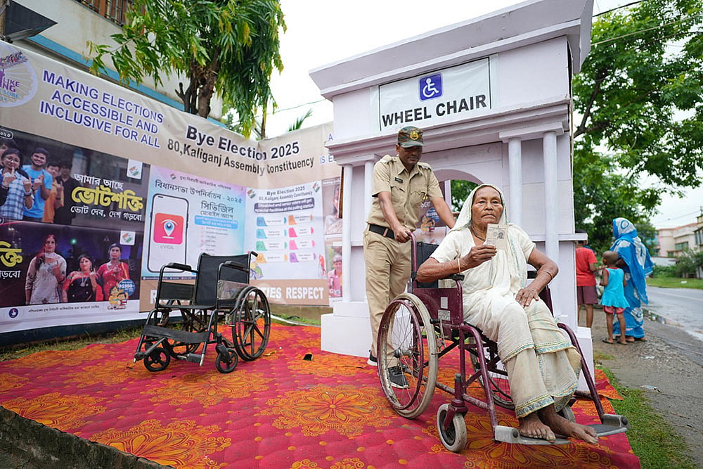 | Photo: @CEOWestBengal via PTI : Kaliganj Assembly bypoll in WB's Nadia