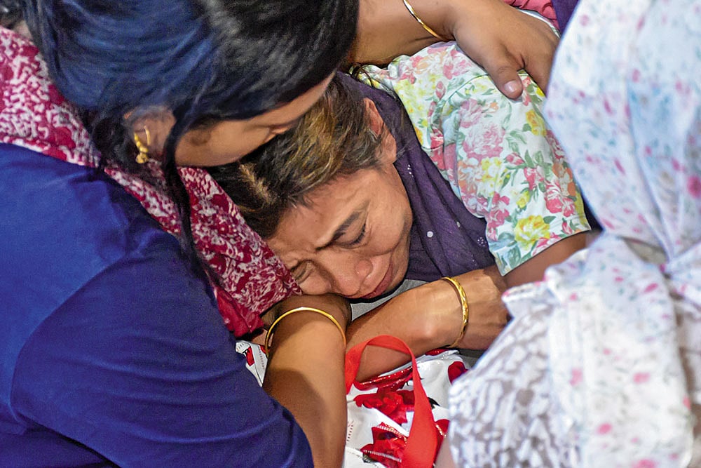 Mala, the mother of the twenty-one-year-old cabin crew member Kongbrailatpam Nganthoi, 