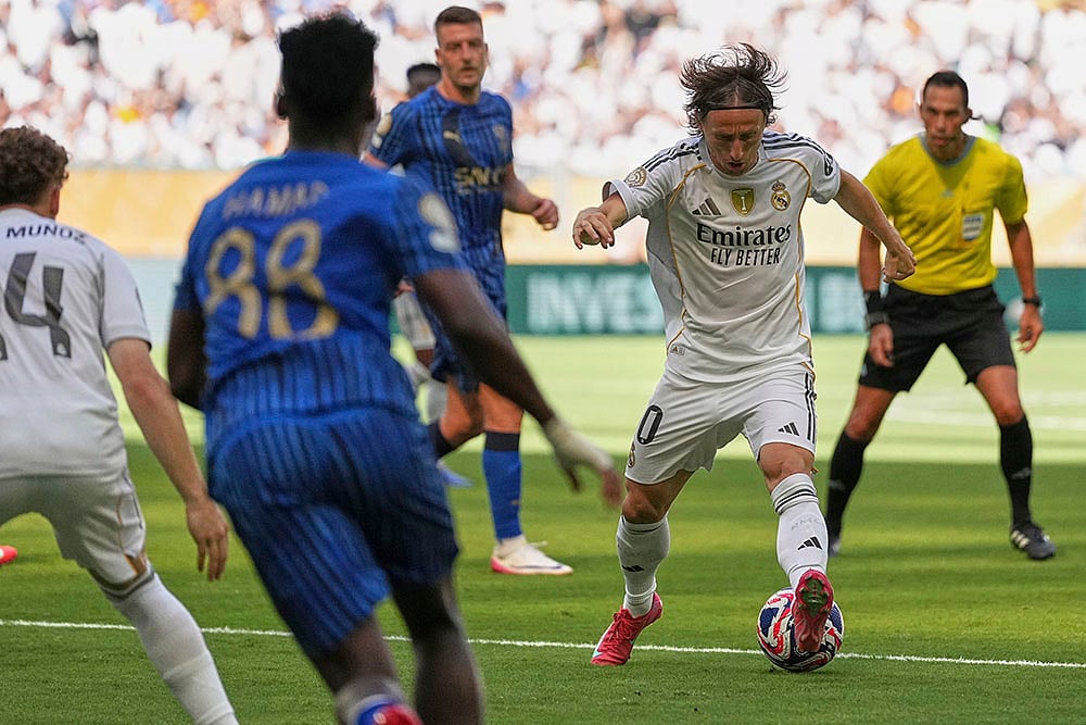 FIFA Club World Cup group H soccer Real Madrid vs Al-Hilal in Florida_Luka Modric 