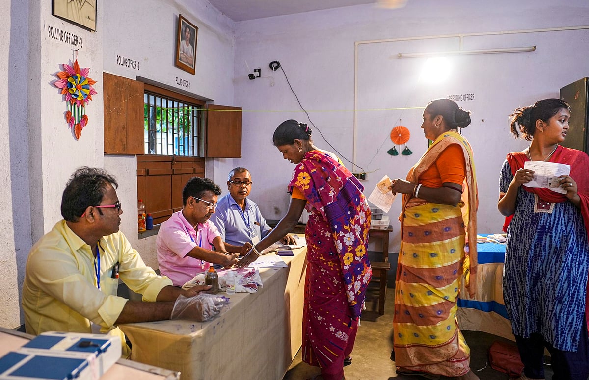 Queues outside polling booths were seen through the day, reflecting strong participation in a key phase of the contest between the ruling Trinamool Congress (TMC) and the BJP. - PTI; Representative image