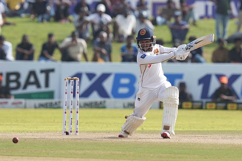 Sri Lanka Vs Bangladesh 1st Test: Pathum Nissanka Plays Shot