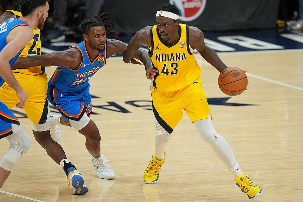 NBA Finals 2025 Game 6 Pacers vs Thunder basketball photos: Pascal Siakam