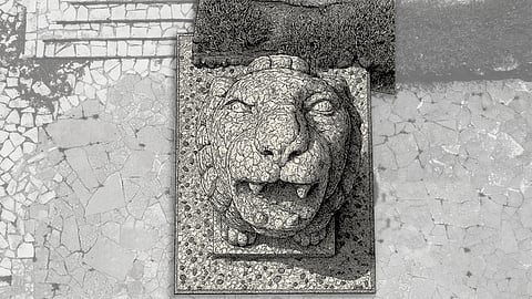 The "Roaring Lion 
" Statue in Tel Aviv, Israel