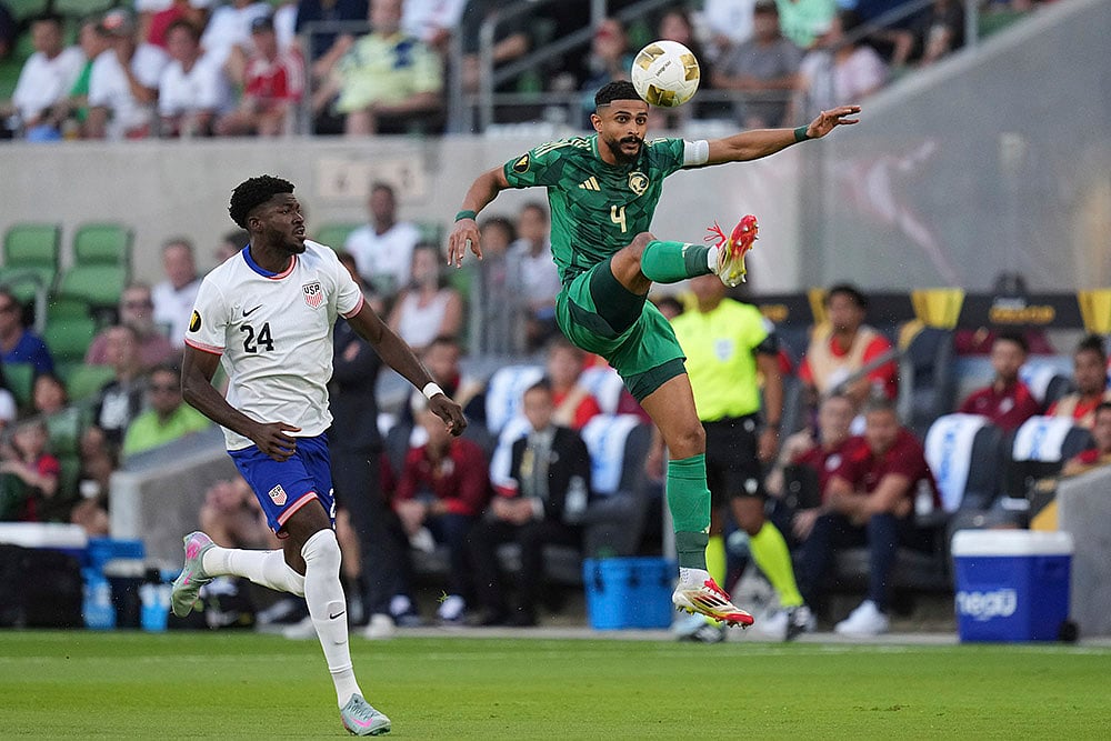 Concacaf Gold Cup 2025 group D match Saudi Arabia vs USA: Abdulelah Alamri