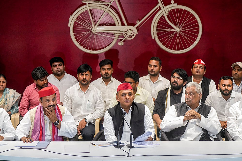 Akhilesh Yadav addresses media