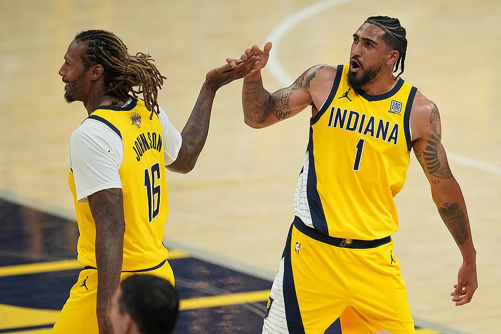 | Photo: AP/Michael Conroy : NBA Finals, Game 6: Indiana Pacers vs Oklahoma City Thunder 