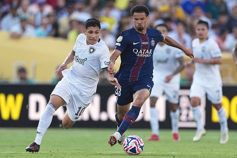 FIFA Club World Cup 2025 group B Soccer match PSG vs Botafogo: Jefferson Savarino